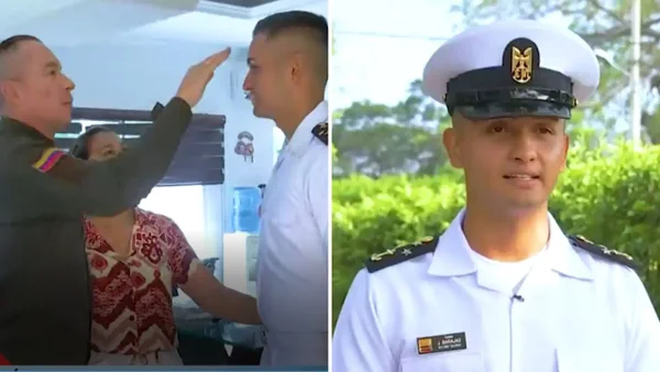 Así ha sido el recorrido del cadete a bordo del ARC Gloria que desde los 8 años sueña con ser oficial de la Armada