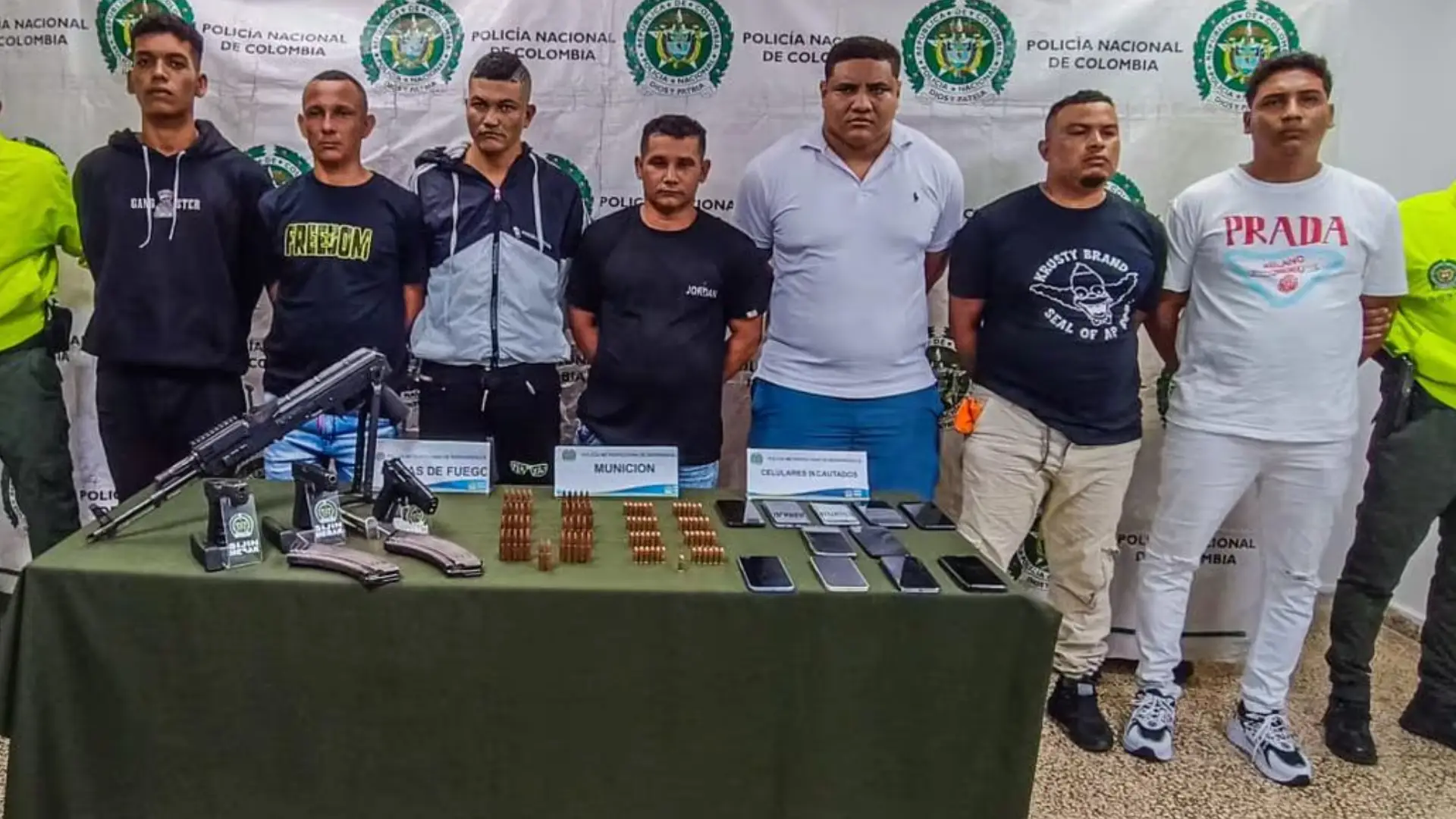 Banda sicariato en Barranquilla.