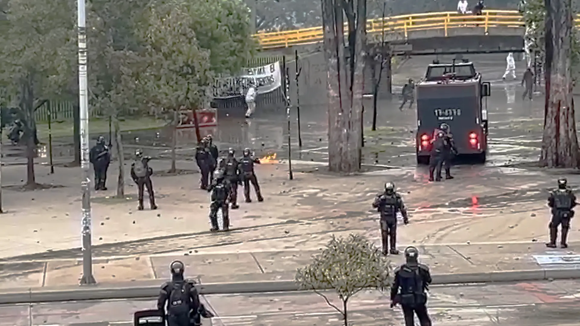 Disturbios y alerta roja en la Universidad Nacional