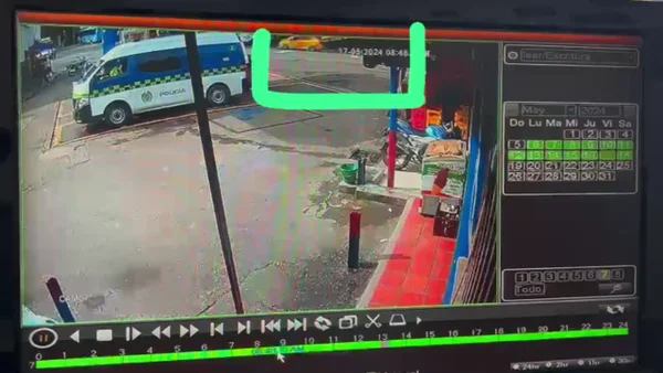 Video del momento exacto en el que taxista atropella a niño de nueve años en una vía de Bolombolo