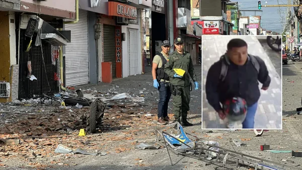 Revelan fotografía del hombre que habría abandonado motobomba que explotó en Jamundí