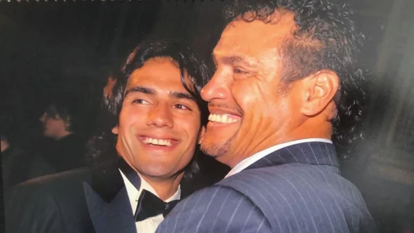 El recuerdo de Falcao con su papá y Omar Geles: el ‘Tigre’ llora la pérdida del cantante