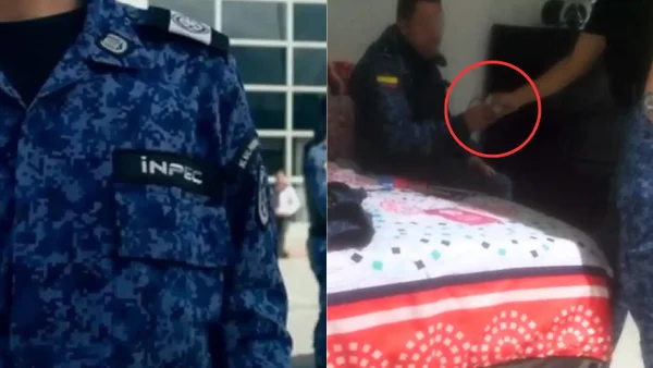VIDEO | Guardia del Inpec recibió fajo de billetes de parte de ‘La Fundación’ en la cárcel La Picota