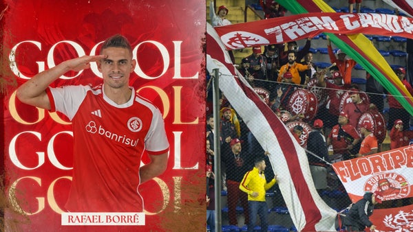 Santos Borré, imparable: gol del delantero con Internacional en la Copa Sudamericana Santos Borré, imparable: gol del delantero con Internacional en la Copa Sudamericana