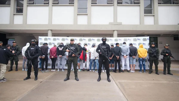 Importante golpe a la banda del Tren de Aragua en Bogotá: 20 capturados Importante golpe a la banda del Tren de Aragua en Bogotá: 20 capturados