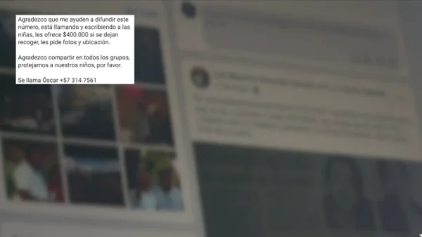 Denuncian delicados mensajes de acoso sexual en redes sociales a niños de colegio en Bogotá