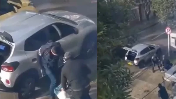 En video: una mujer fue víctima de un violento atraco en Bogotá