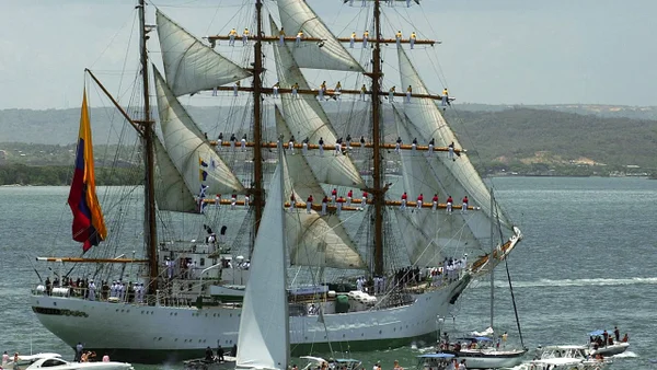 El Buque Gloria está a 50 millas de llegar a Estocolmo, Suecia