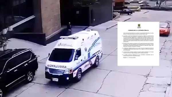 Comunicado Secretaría de Salud: ¿Por qué una ambulancia estuvo involucrada en hurto de la calle 93?