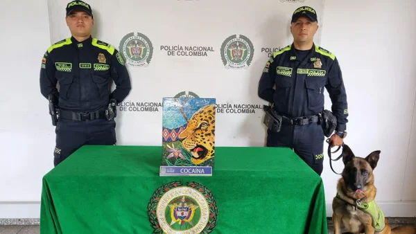 Obra de arte rellena de cocaína fue incautada en el Areopuerto El Dorado de Bogotá Obra de arte rellena de cocaína fue incautada en el Areopuerto El Dorado de Bogotá