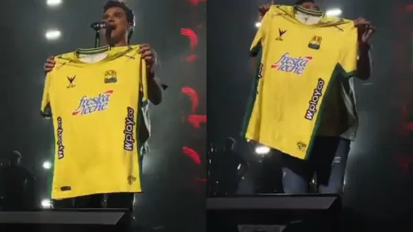 Así celebró Silvestre Dangond el título del Bucaramanga en pleno concierto Así celebró Silvestre Dangond el título del Bucaramanga en pleno concierto