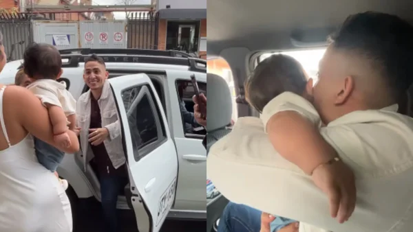 ¡Lágrimas y abrazos! Así fue el conmovedor encuentro entre Alfredo y su bebé