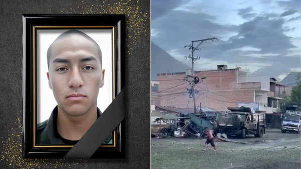 Santiago Moreno, el auxiliar de Policía asesinado en el atentado en Taminango, Nariño