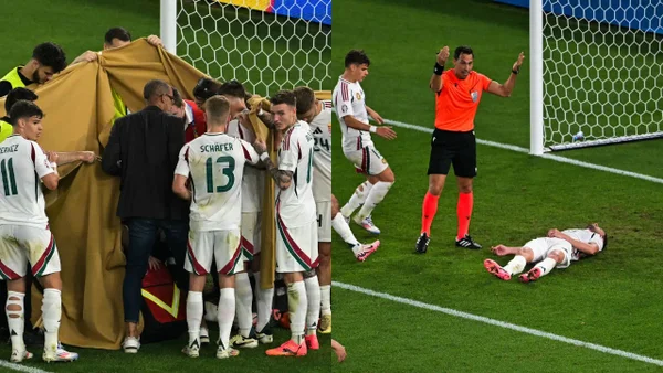 Vídeo de la impresionante lesión del delantero de Hungría en el enfrentamiento ante Escocia