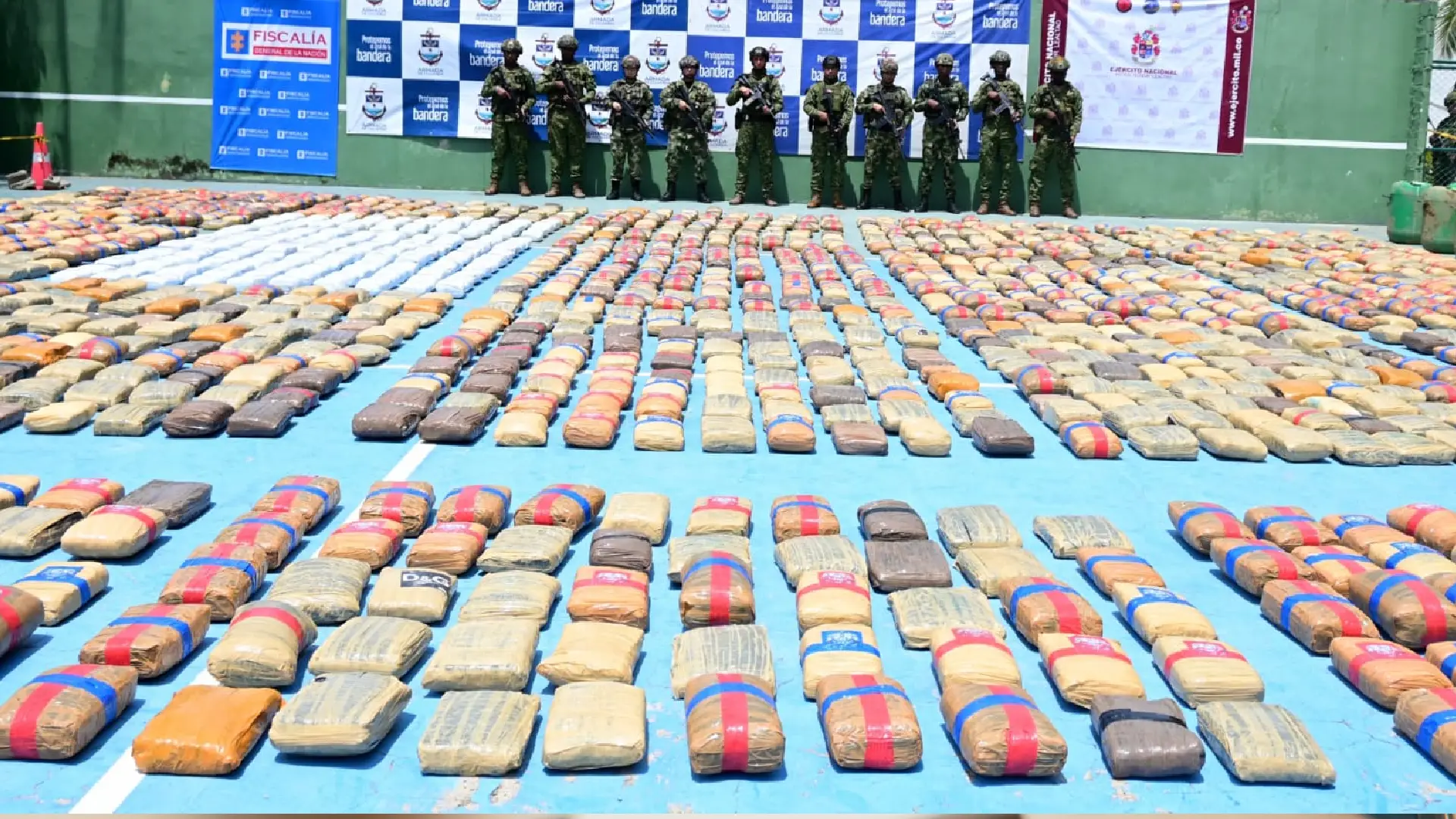 Marihuana incautada del Clan del Golfo.