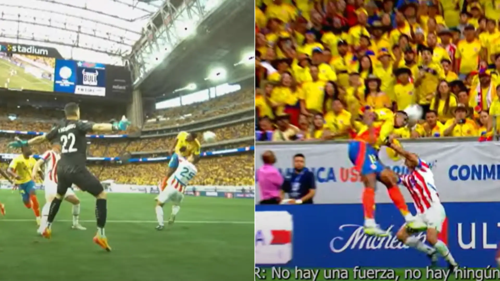 Audios Conmebol del juego Paraguay vs Colombia