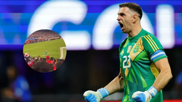 'Dibu' Martínez desató la furia de los hinchas chilenos tras provocador festejo en partido Argentina vs. Chile