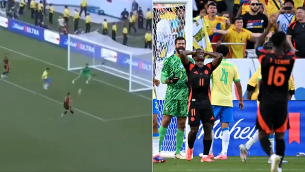 Video: El insólito gol que desperdició Borré y que le daba la victoria a Colombia sobre Brasil