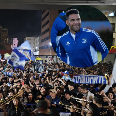 Falcao revolucionó a Bogotá: video del masivo banderazo de los hinchas ...