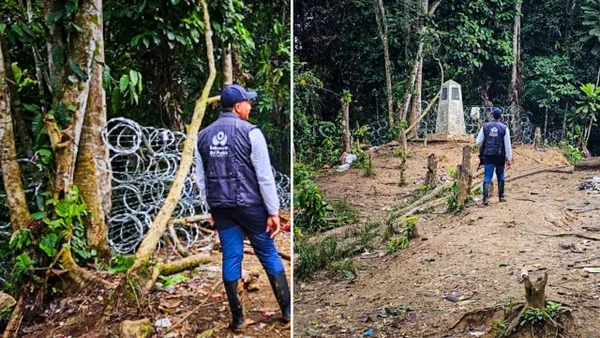 En imágenes | Así es la barrera con alambre de púas que impide el paso de migrantes por el Darién