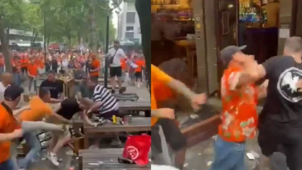 Hinchas de Países Bajos e Inglaterra provocaron disturbios antes de la semifinal de la Eurocopa: video Hinchas de Países Bajos e Inglaterra provocaron disturbios antes de la semifinal de la Eurocopa: video