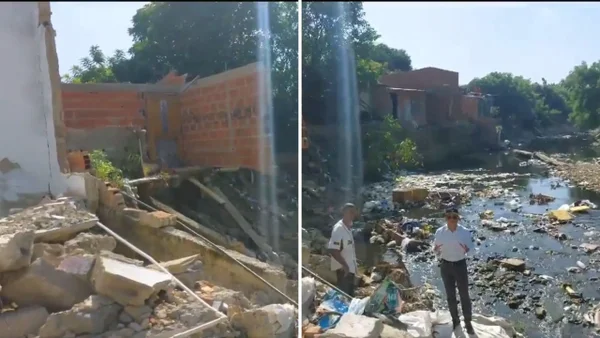 Emergencia en Barranquilla: arroyo derrumbó 15 casas en Las Malvinas, al sur de la ciudad Emergencia en Barranquilla: arroyo derrumbó 15 casas en Las Malvinas, al sur de la ciudad