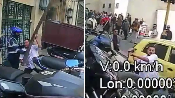 VIDEO | Discusión violenta entre motociclistas y agentes de tránsito en Bogotá