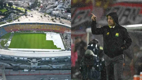 Rafael Dudamel de frente contra el gramado del estadio El Campín: “El campo fue un desastre”