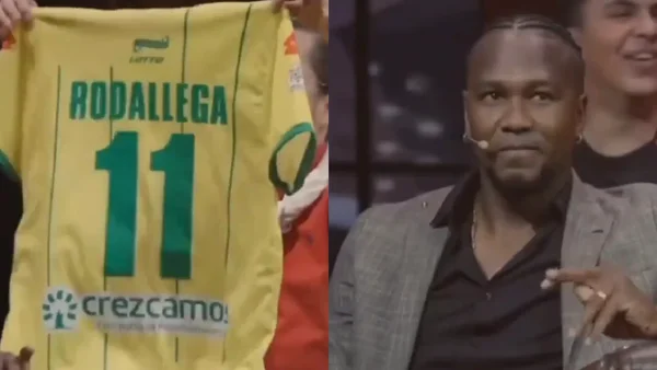 Hugo Rodallega ofreció disculpas tras polémica con camiseta de Atlético Bucaramanga en Juanpis Show