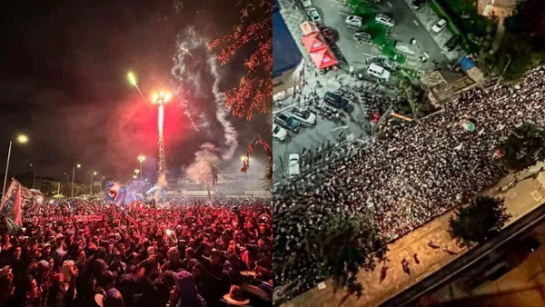 ¡Superclásico en llamas! Así se vivió el banderazo de Millonarios y Atlético Nacional previo al duelo épico