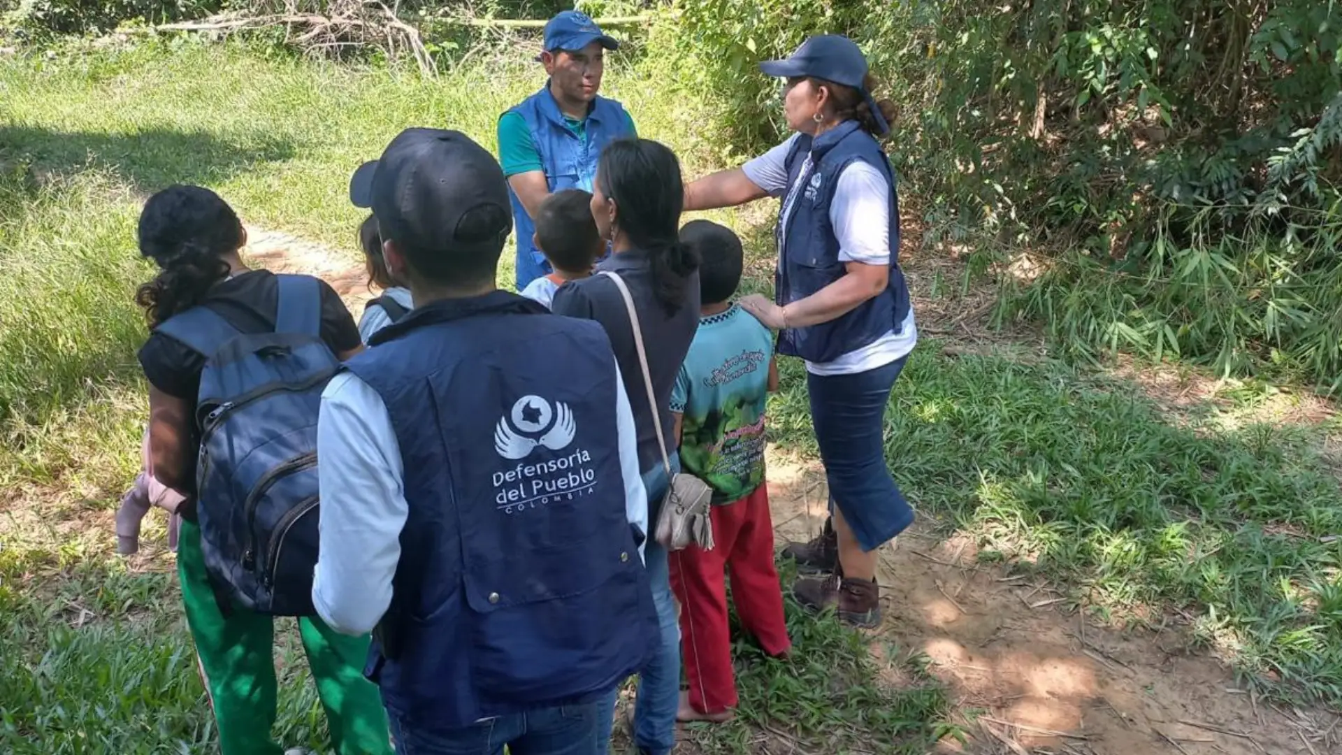 Menores de edad rescatados en Arauca.
