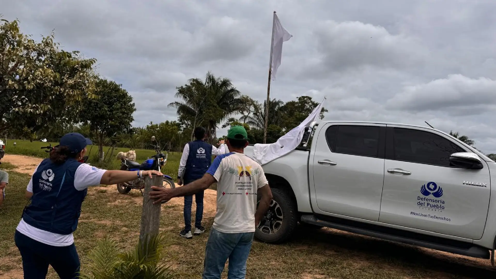 Menores de edad rescatados en Arauca.