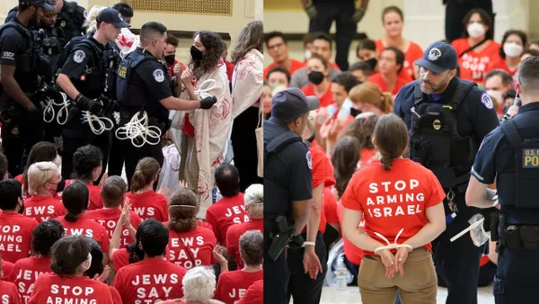 Miles de personas protestaron frente al Capitolio de Estados Unidos en contra de Netanyahu
