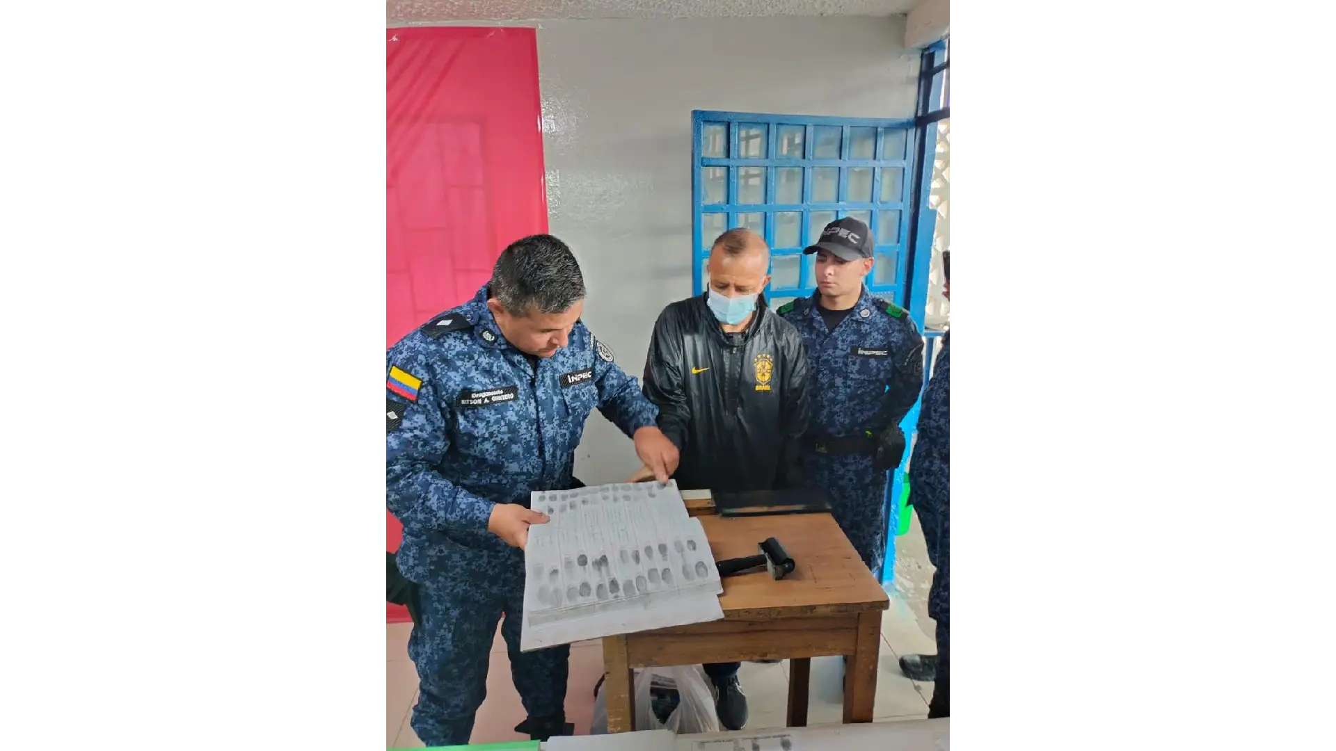 Regreso del fugado a la cárcel La Picota.