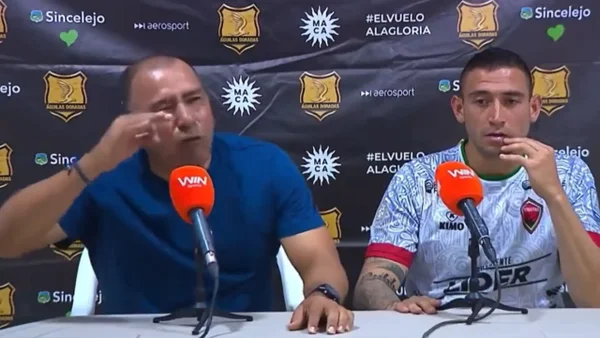 Harold Rivera, entrenador de Patriotas, estalló en rueda de prensa por polémica decisión arbitral