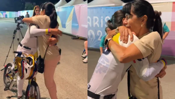 Mariana Pajón se volvió una niña pequeña al ver a su mamá: momento emotivo