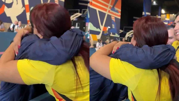 VIDEO | Así fue el reencuentro de Ángel Barajas y su madre tras ganar la medalla de plata