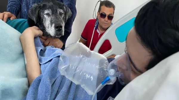 ¡El último abrazo! Joven en Manizales esperó la llegada de su perro para morir tranquilo