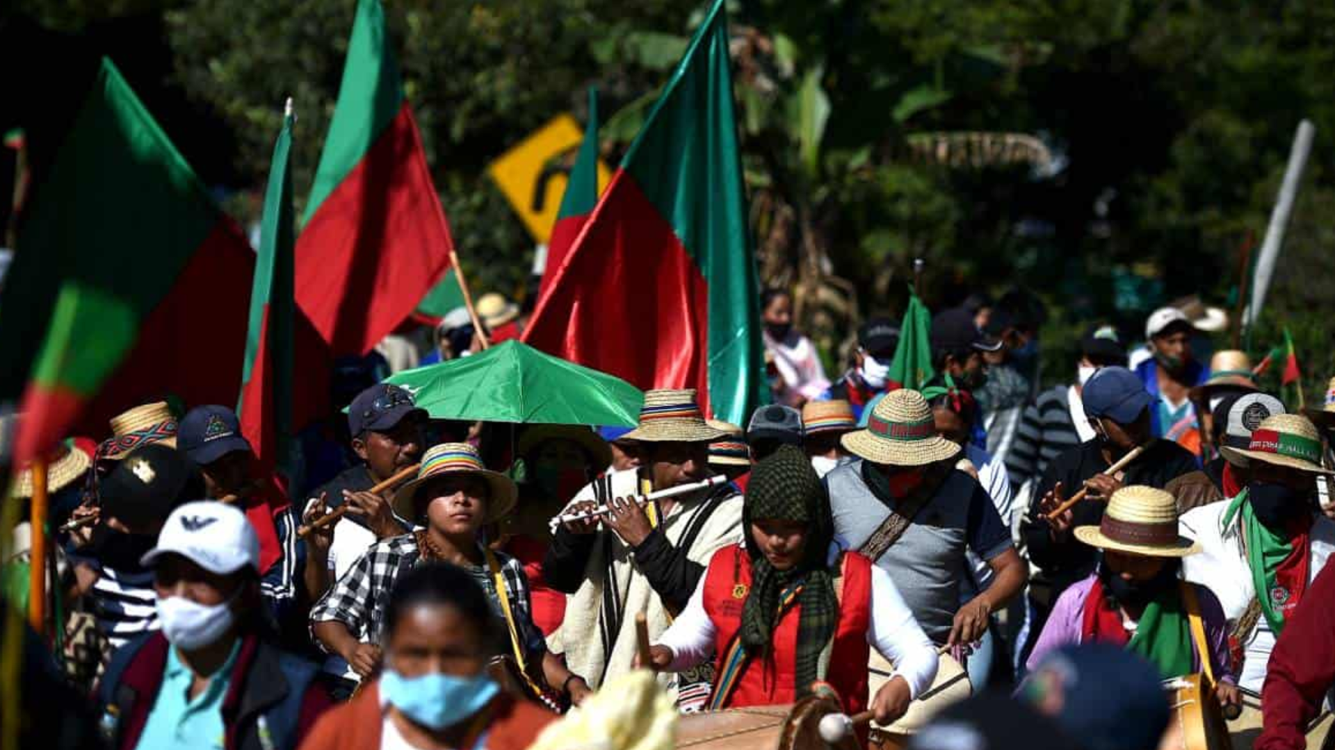 Movilización indígena.