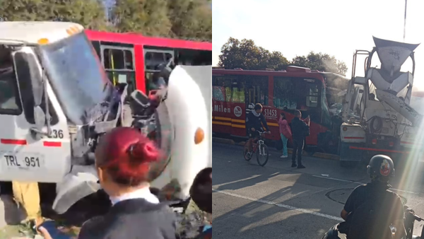 Accidente de Transmilenio sobre la troncal Suba dejó 20 personas heridas