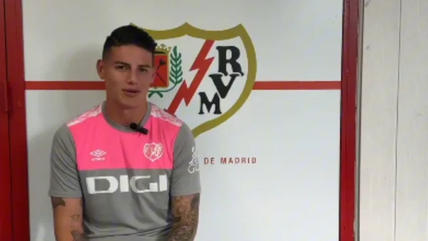 James invitó a soñar a los hinchas del Rayo tras su llegada: sus primeras palabras James invitó a soñar a los hinchas del Rayo tras su llegada: sus primeras palabras