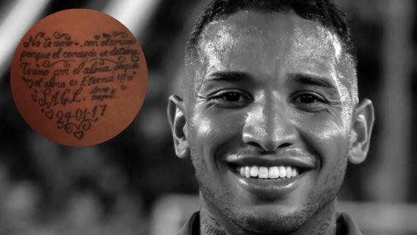 Juan Izquierdo y el tatuaje con su esposa: "No te amo con el corazón porque el corazón se detiene" Juan Izquierdo y el tatuaje con su esposa: "No te amo con el corazón porque el corazón se detiene"