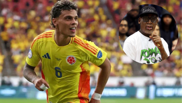 Richard Ríos sorprendió con su 'look' inspirado en Dennis Rodman: así llegó a Barranquilla Richard Ríos sorprendió con su 'look' inspirado en Dennis Rodman: así llegó a Barranquilla