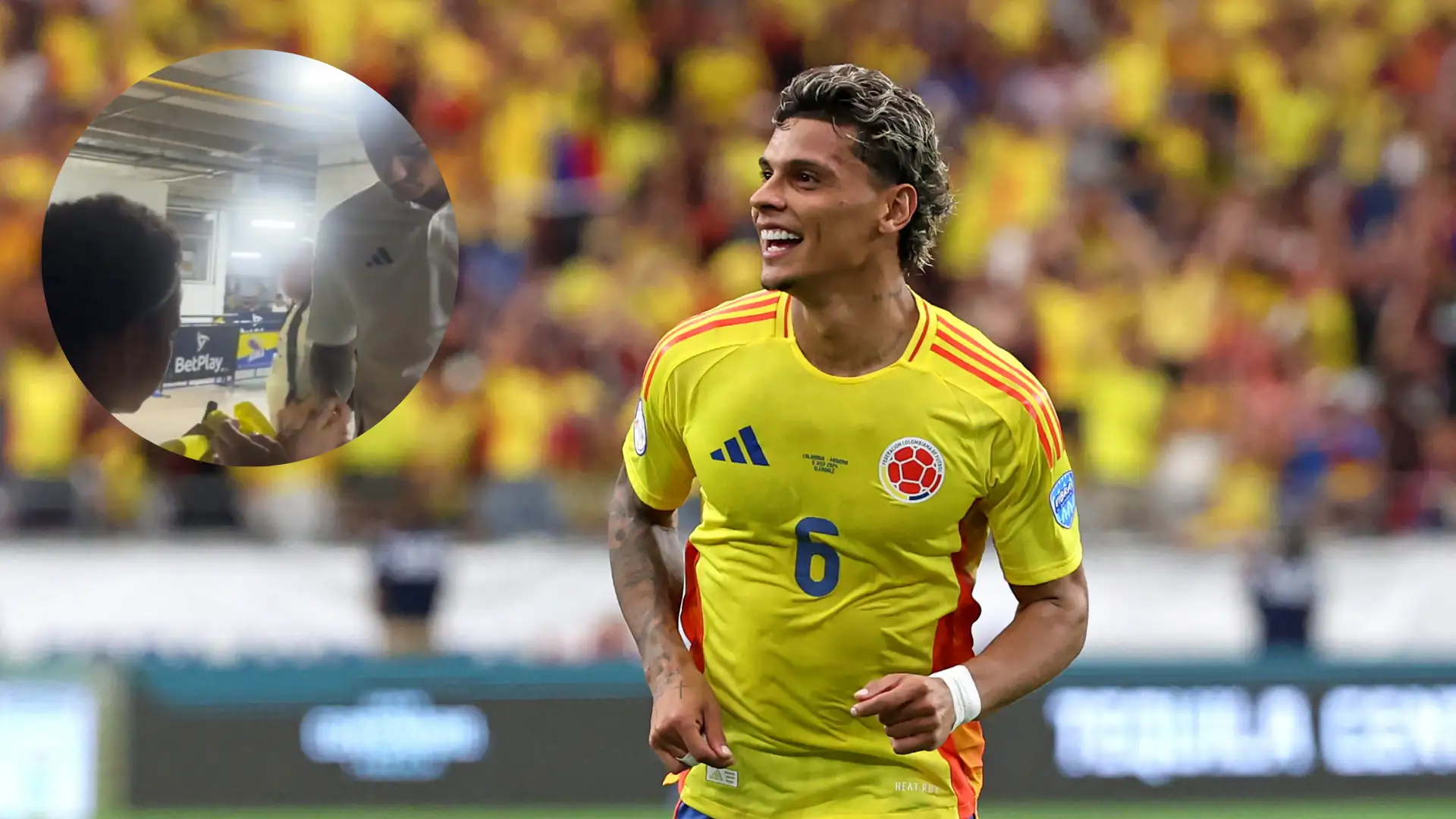 El conmovedor gesto de Richard Ríos con una niña con cáncer en Barranquilla: video