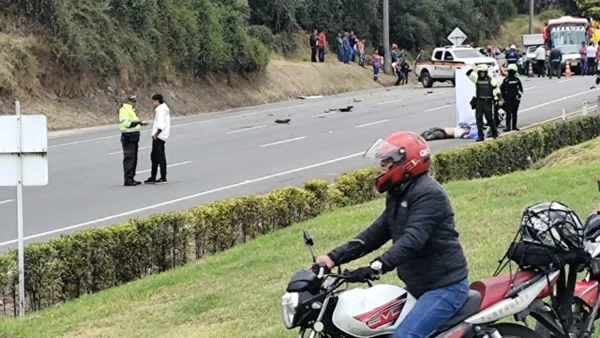 En video quedó captado el choque que dejó una persona fallecida en la vía Bogotá - Tunja