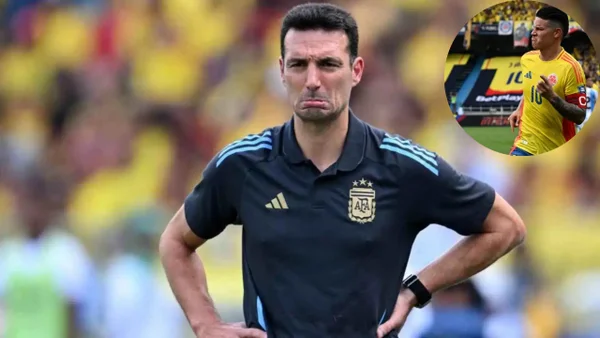 Se filtraron videos de Lionel Scaloni reaccionando al penalti de James Rodríguez: viral en redes