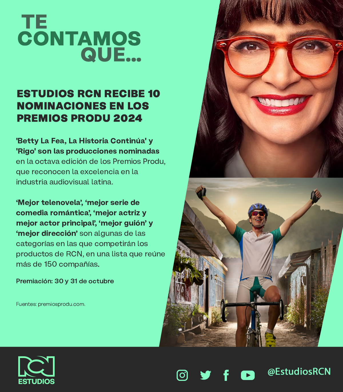 Nominaciones Betty y Rigo