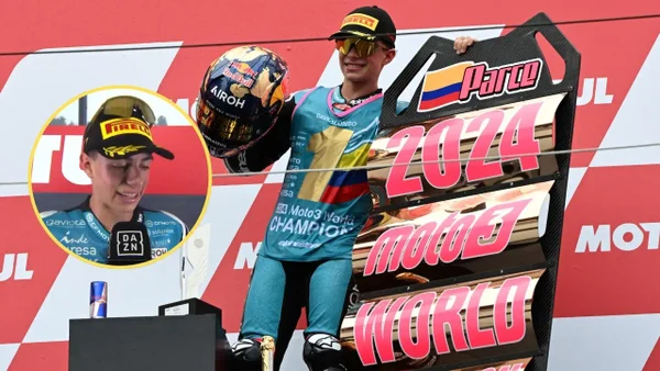 La conmovedora carta que leyó David Alonso tras título del Moto3: "No podía dejar de llorar"