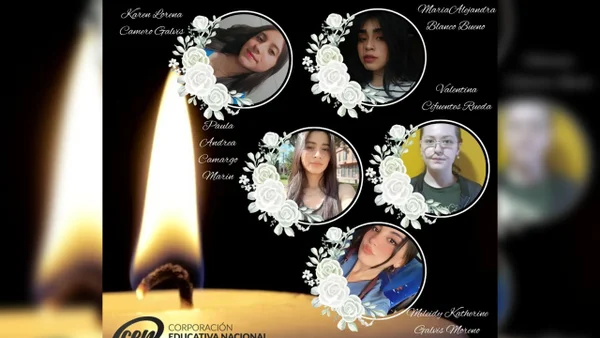 Así fue el homenaje a las estudiantes que murieron en el accidente vía La Mesa Así fue el homenaje a las estudiantes que murieron en el accidente vía La Mesa