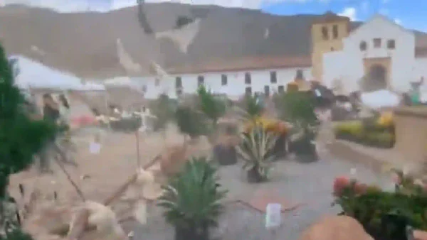 VIDEO| 12 personas quedaron lesionadas en Villa de Leyva por fuerte vendaval en la Feria del Árbol